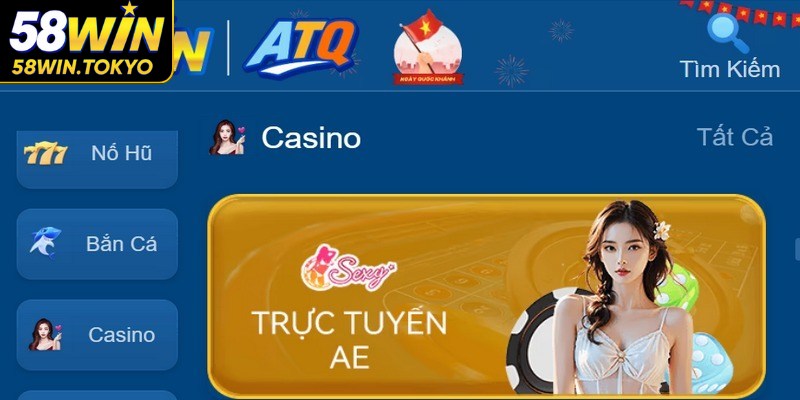 Sảnh game casino mang đến các tính năng thú vị