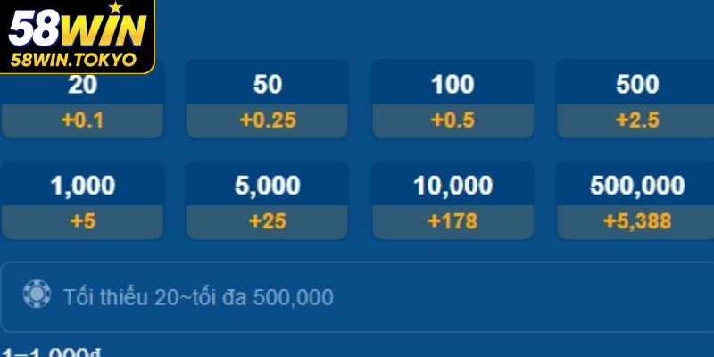 Thao tác nạp tiền 58WIN siêu tiện ích và dễ dàng